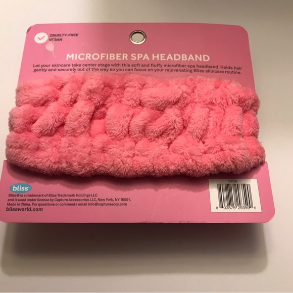 Bliss Microfiber Spa Headband. - Picture 2 of 2